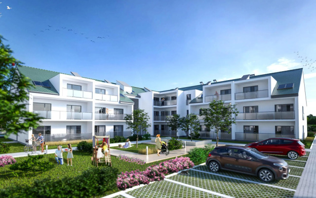 Modern 2-room Apartment in the new Apartment Complex, Grzybowo