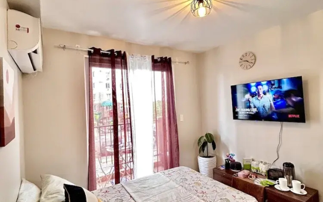 Studio Retreat with Balcony and Pool