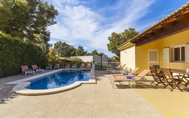 The Villa Located in Cala Vinyes, has a Private Pool