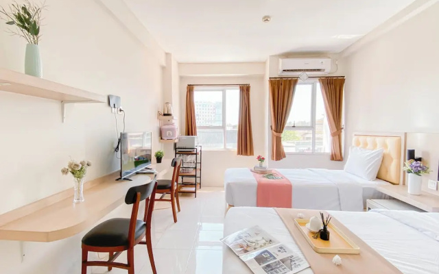 Simple Studio (No Kitchen) Near President University At Elvis Tower Apartment – Guest Rooms – Cikarang