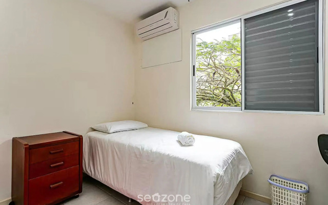 Apto 2Qts 400m da praia centrinho Jurere RGP208