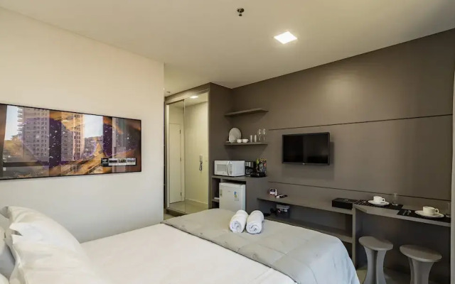 MHFA Studios em Prédio Luxuoso Vista Mar