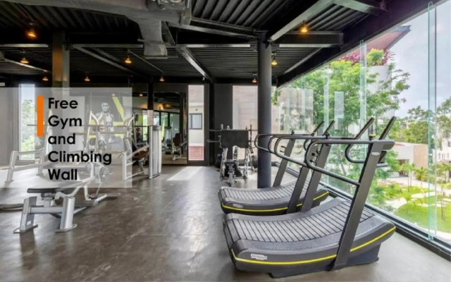 Modern studio spa & gym at Central Park Tulum