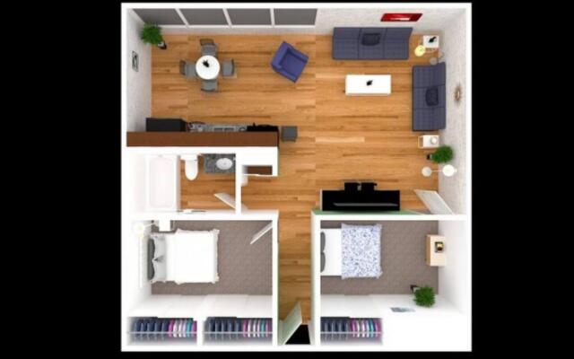 Downtown Denver 2BR Apartment | Open Plan