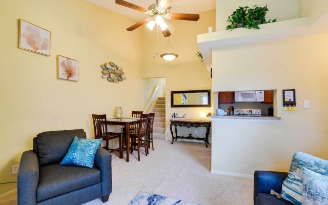 Balcony & Community Pool Deck: Condo in Galveston