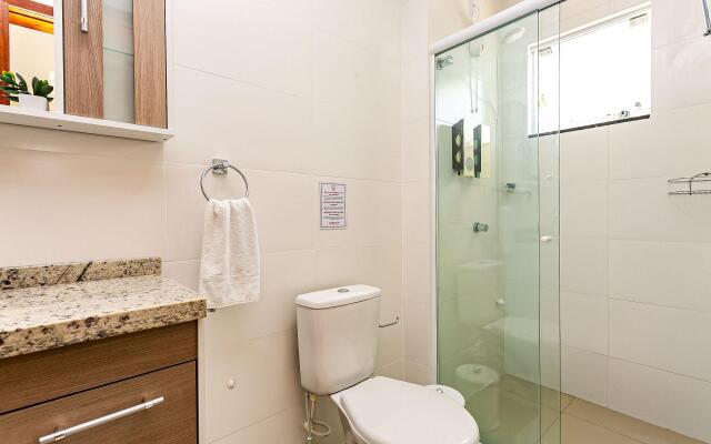 Lindo apto c/ sacada 850m da praia Ingleses RSY204