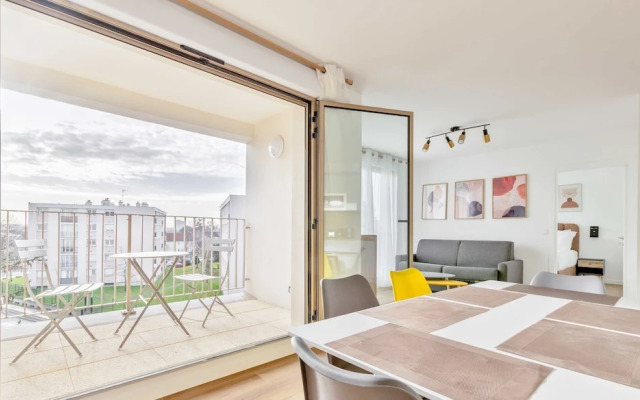 Bright apt With Balcony -6p-proche Disney/paris