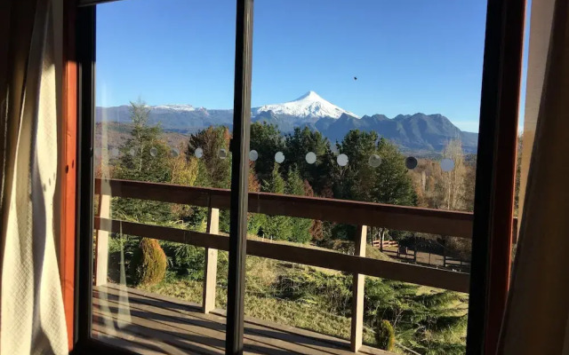 Cabañas en Pucon con vista cordillera