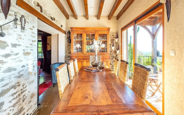 Stone House With Pool and Garden