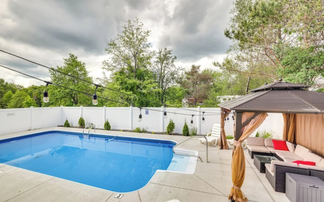Game Room + Fire Pit: Poconos Family Getaway