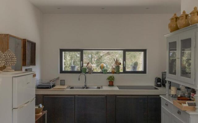 New Villa Aspri with Infinity Pool 1km from the sea