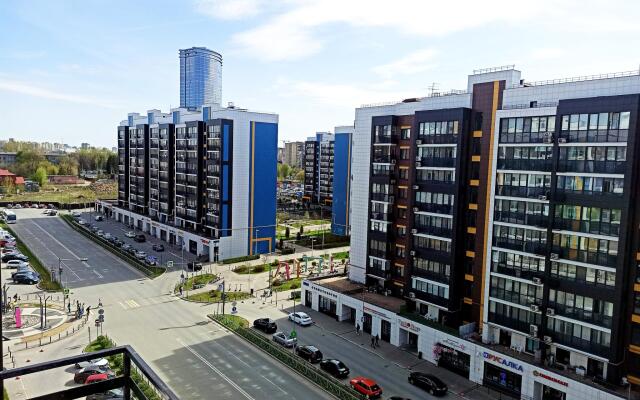Apartments in the residential complex with fountains Art City