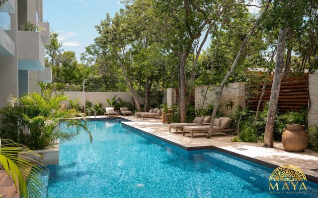 NHOA 112C Lux 1BR Condo Plunge Pool in Aldea Zama