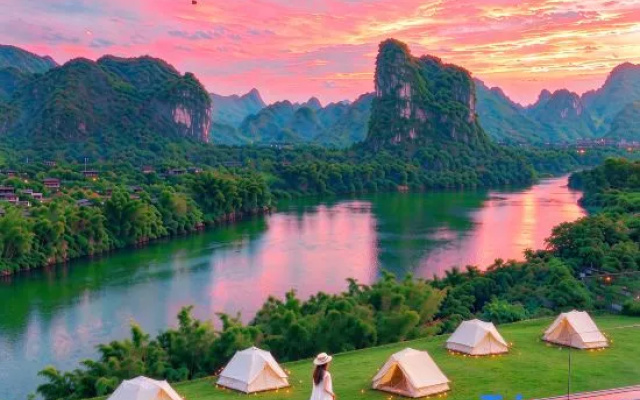 Yushan Jianshui Riverside Family Resort (Yangshuo Yulong River Ten-Mile Gallery) – Outside – Guilin