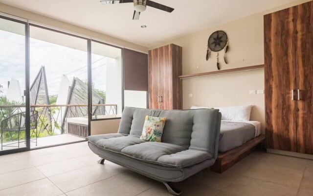 Amazing Studio With Private Pool Gym & Temazcal