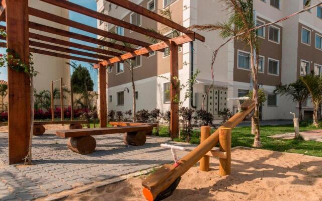 Apt completo-Ar-TV-Portaria 24h-Piscina-Praia