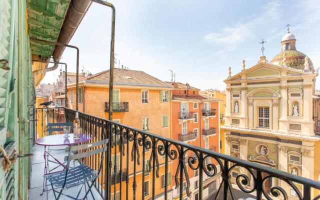 Ross 5- F2, Lumineux, Balcon, Loft, Clim, Vieux-Nice