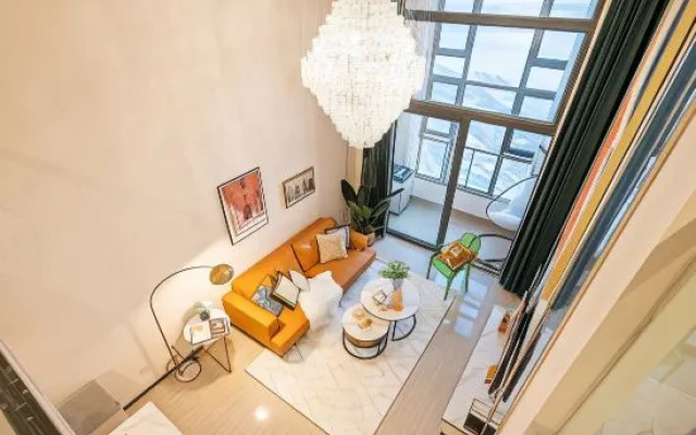 Yuan said sea view art LOFT holiday apartment (Qingdao Evergrande Golden Beach Branch) – Guest Rooms – Qingdao