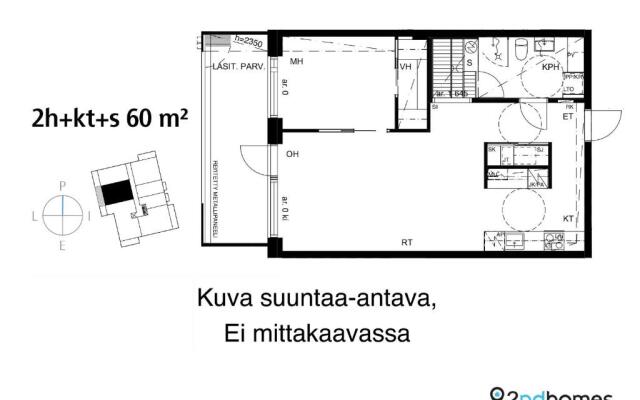 2ndhomes Tampere "Kaplan #2" Luxury Apartment - Sauna & Balcony