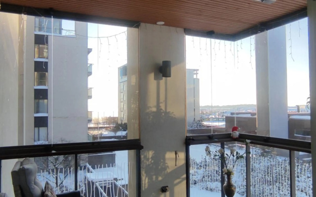 A luxurious aprtm with a sauna and terrace Netflix