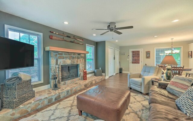 Lakefront Home w/ Entertainment Space & Dock!