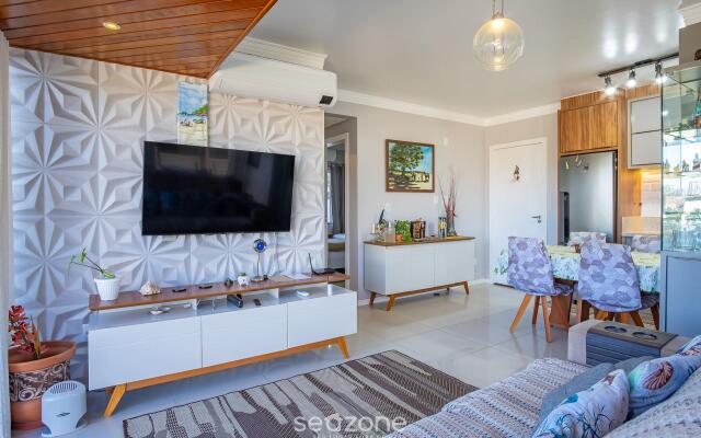 Apto térreo a 280m da praia da Ribanceira RCR101