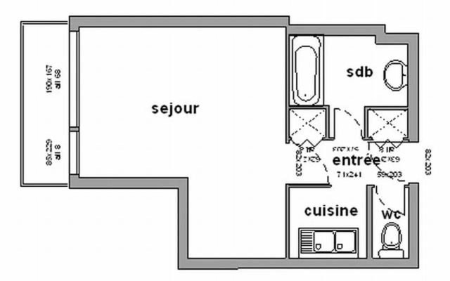 Studio Chamrousse, 1 pièce, 3 personnes - FR-1-340-18
