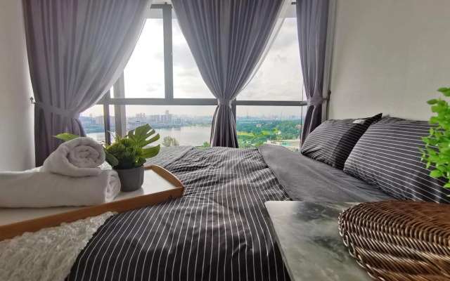 Astetica Residences The Mines New WiFi Netflix Lake View – Guest Rooms – Seri Kembangan
