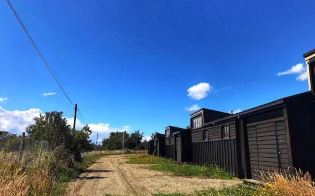 Hermosa cabaña 4, con tres dormitorios y un baño.