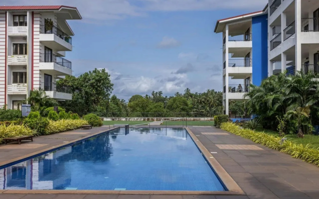 1BR w Pool Sauna Near Calangute Baga Beach