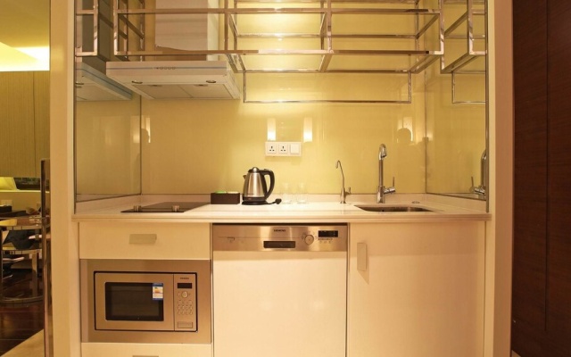 Yurun Zhongyang Gongguan Executive Apartment Hotel (Nanjing Olympic Sports Center) – Kitchen – Nanjing