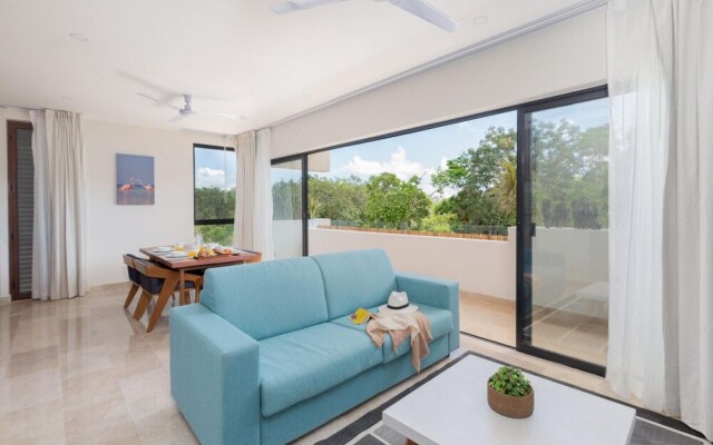 Modern 2 BR Apartment Aldea Zama Rooftop Pool Gym Cinema