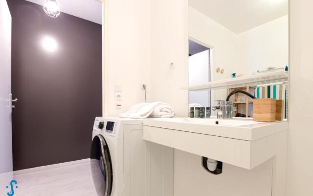 Appart avec Parking Climatisation Loggia à la Cité du Vin