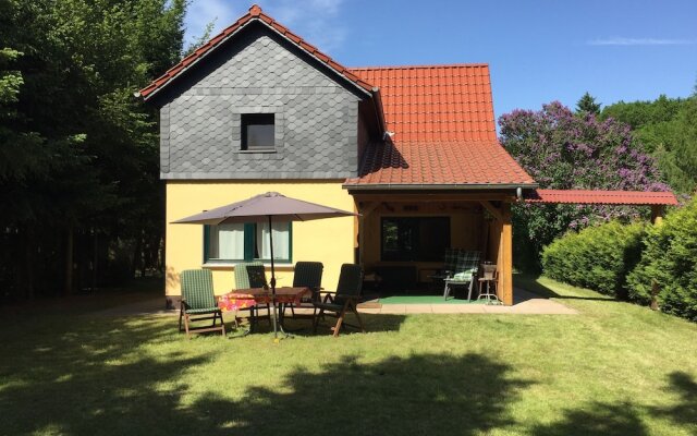 Ferienhaus Mirow-Lärz - Kamin Wald Ruhe