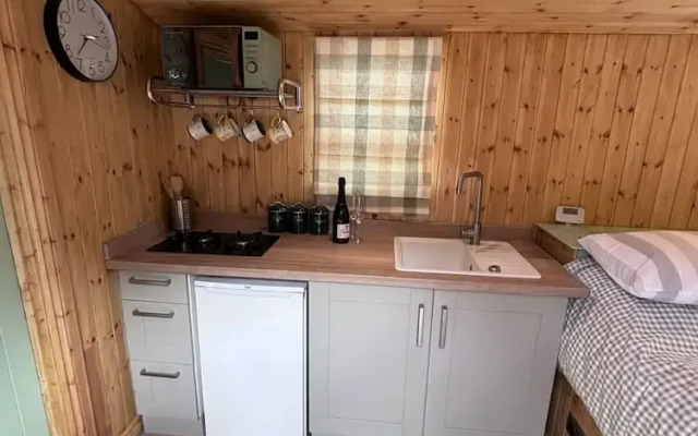 Shepherds Hut With Hot Tub