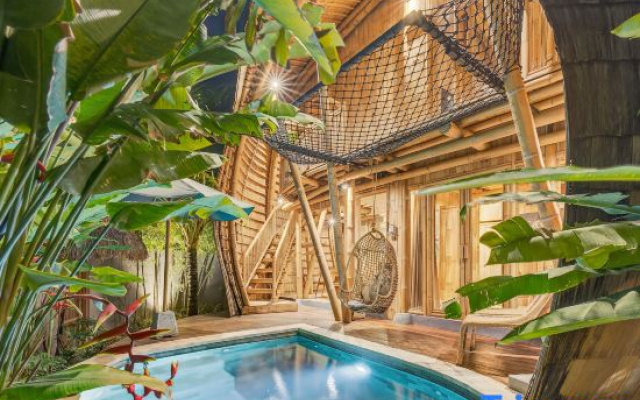 Noon V1 · Eco Bamboo Getaway in Seseh - Canggu - A Luxury Private Villa By Balinest Villas – Pool – Pererenan