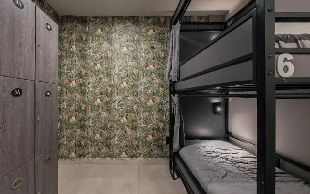 Bed in mixed room near Coyoacan