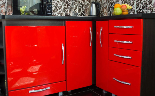 Modern Red Apartment