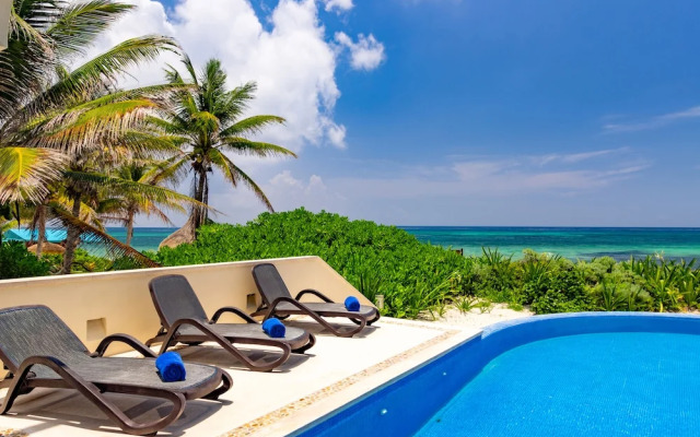 Ocean Front Private 3 Bedroom Villa in Akumal