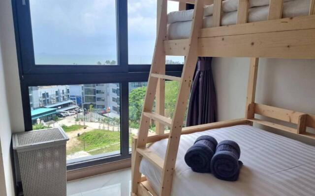 Bo401 Paradise Sea View 2 Bedrooms Plus 2bathrooms at Center Ao Nang