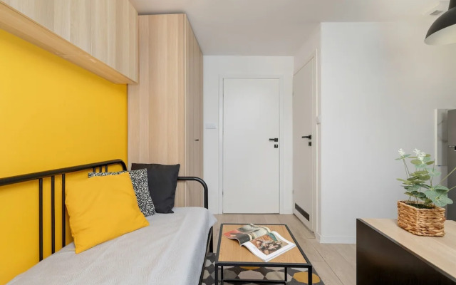 Yellow and Grey Studio by Renters
