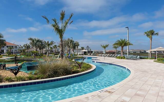 Storey Lake 6BR Private Pool Spa Waterpark/disney