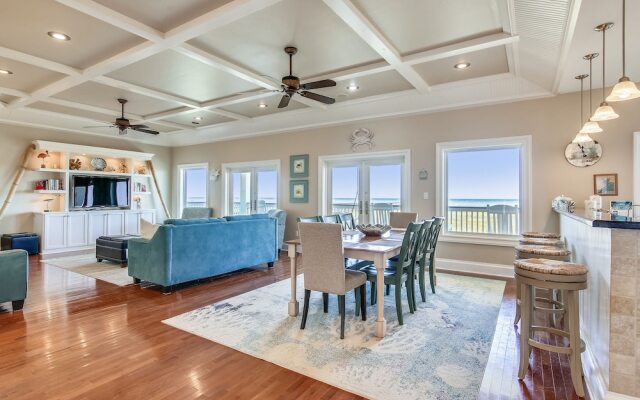 Beachfront Flamingo by RedAwning
