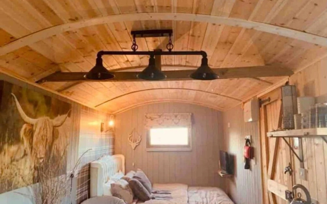 Cute and Cosy Shepard hut With Wood Fuel hot tub - фото 2
