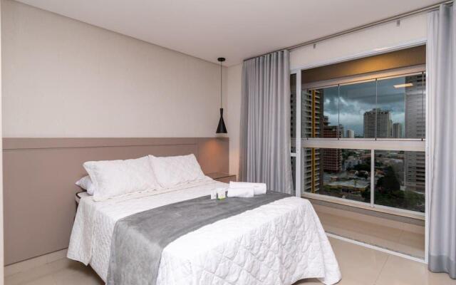 Flat no Setor Bueno com Varanda -TH1505