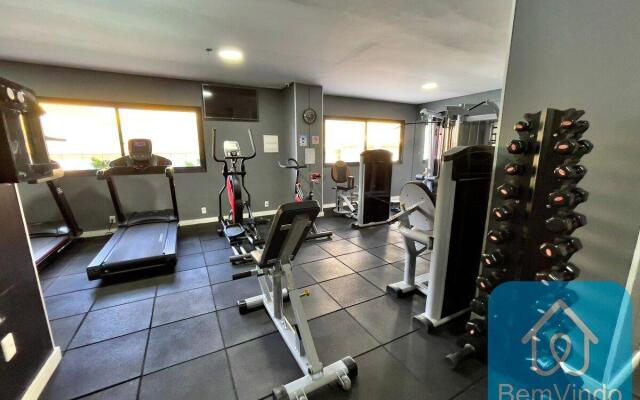 Apartamento com linda vista mar no Bahia Suites
