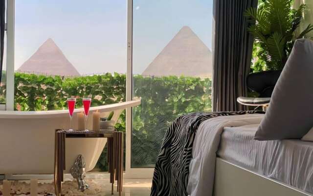 Pharaoh pyramids view