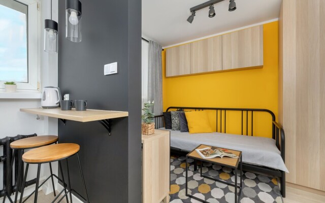 Yellow and Grey Studio by Renters