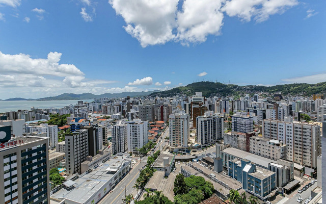 Vista mar em condomínio com foodhall Toptower#CA47
