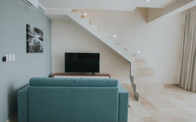 Spacious 2 BR Aldea Zama Private Pool Movie Cinema Gym